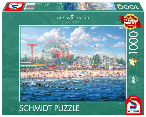 PQ Puzzle 1000 el. THOMAS KINKADE Coney Island / Nowy Jork