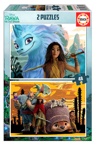 Puzzle 2 x 48 el. Raya i ostatni smok