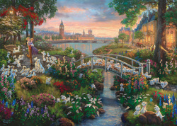 PQ Puzzle 1000 el. THOMAS KINKADE 101 dalmatyńczyków (Disney)