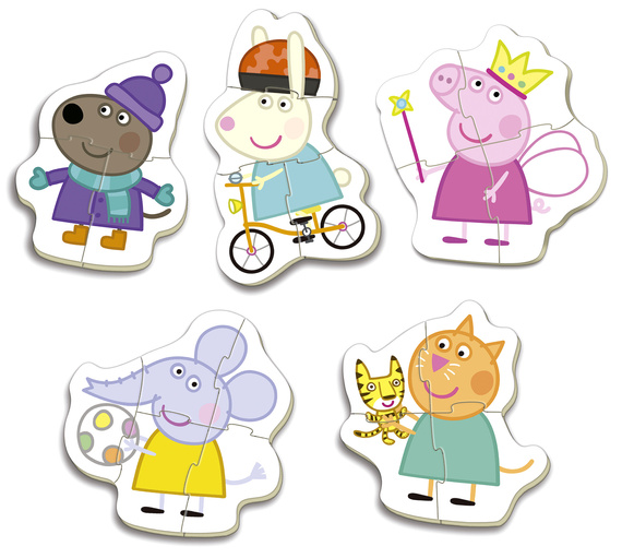 Puzzle 3-5 el. Świnka Peppa