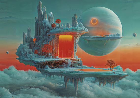 Puzzle 1000 el. Planeta ognia i lodu