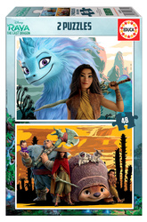 Puzzle 2 x 48 el. Raya i ostatni smok