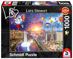 PQ Puzzle 1000 el. LARS STEWART Las Vegas (Dzień / Noc)