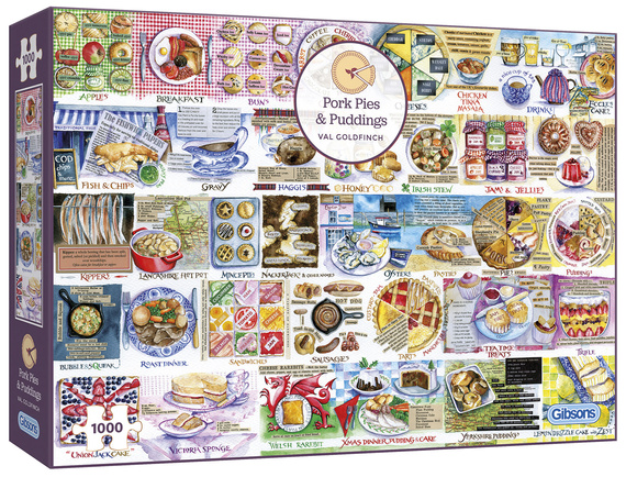 Puzzle 1000 el. Kulinarny alfabet