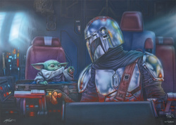 PQ Puzzle 1000 el. THOMAS KINKADE W drogę (Star Wars - The Mandalorian)