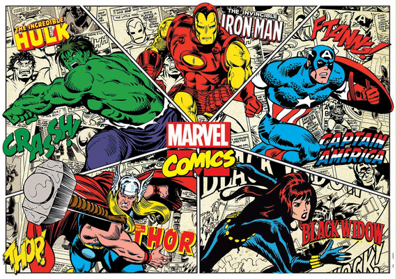 Puzzle 1000 el. Komiksy Marvela