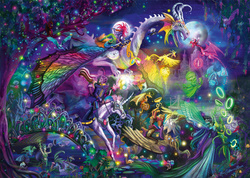 PQ Puzzle 1000 el. ROSE CAT KHAN Cyrk nocy letniej