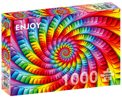 Puzzle 1000 el. Psychodeliczna tęczowa spirala