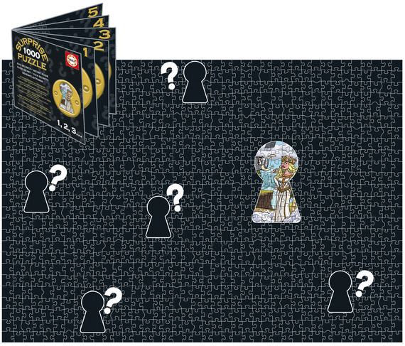 Puzzle 1000 el. (Surprise Puzzle) Rycerze