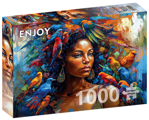 Puzzle 1000 el. Kolorowy pióropusz