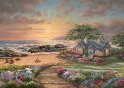 PQ Puzzle 1000 el. THOMAS KINKADE Dom nad morzem