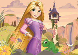 Puzzle 2 x 48 el. Zaplątani / Kopciuszek