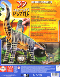 Puzzle 3D Dinozaury - Brachiozaur 101 el.