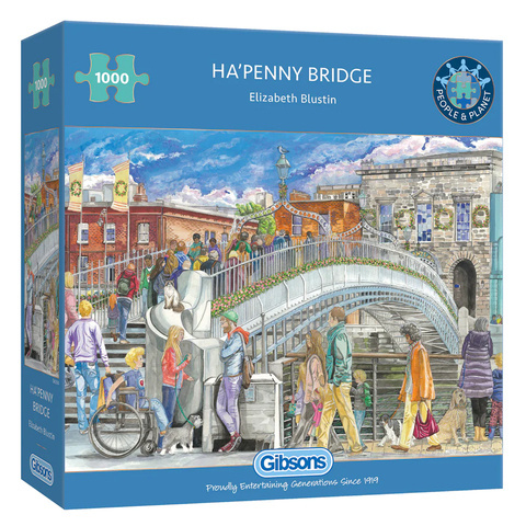 Puzzle 1000 el. Most Ha'penny / Dublin / Irlandia