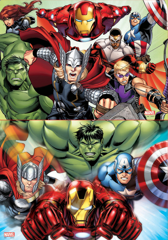 Puzzle 2 x 48 el. Avengers