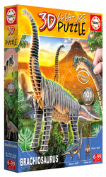 Puzzle 3D Dinozaury - Brachiozaur 101 el.