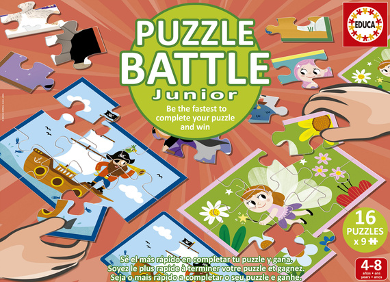 Puzzle 16 x 9 el. Postacie z baśni