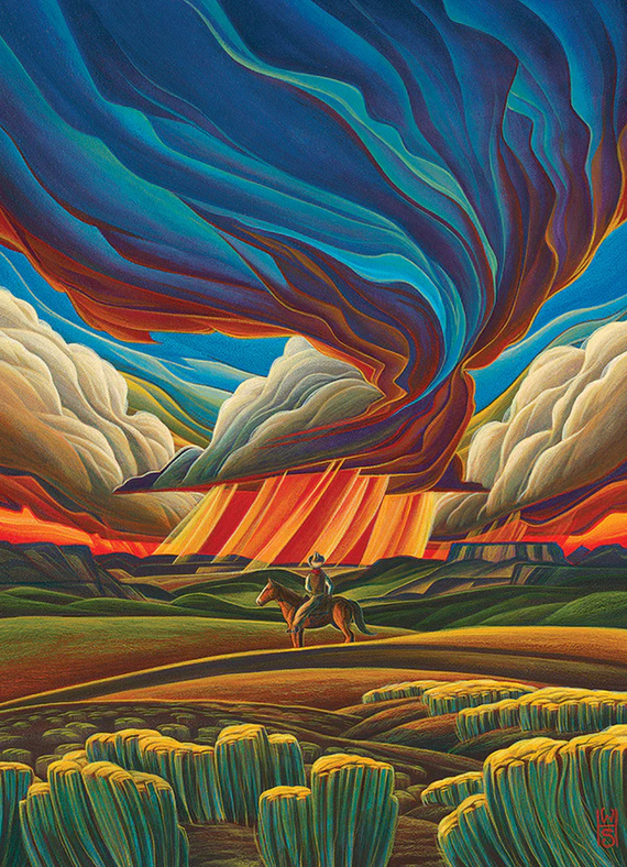 Puzzle 1000 el. Samotny kowboj