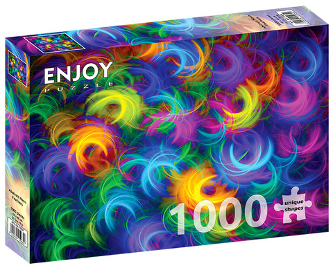 Puzzle 1000 el. Neonowe pióra