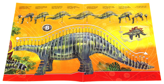 Puzzle 3D Dinozaury - Stegozaur 89 el.
