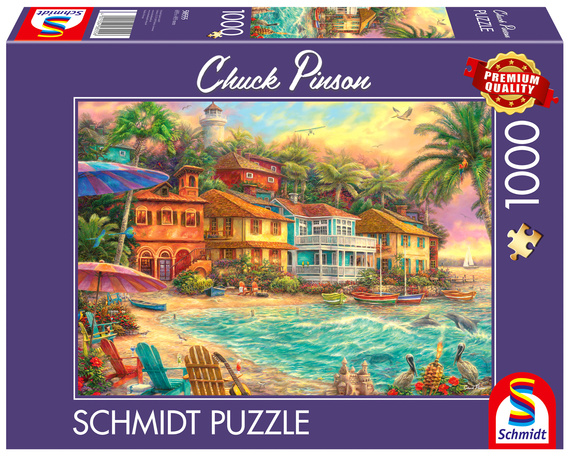 PQ Puzzle 1000 el. CHUCK PINSON Życie na wyspie