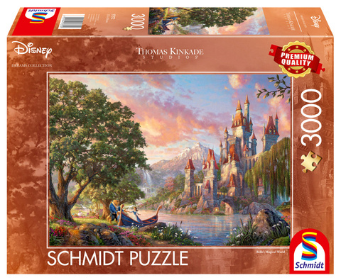 PQ Puzzle 3000 el. THOMAS KINKADE Piękna i Bestia
