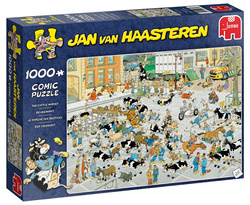 Puzzle 1000 el. JAN VAN HAASTEREN Giełda zwierząt