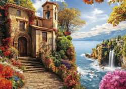 Puzzle 500 el. Willa nad morzem