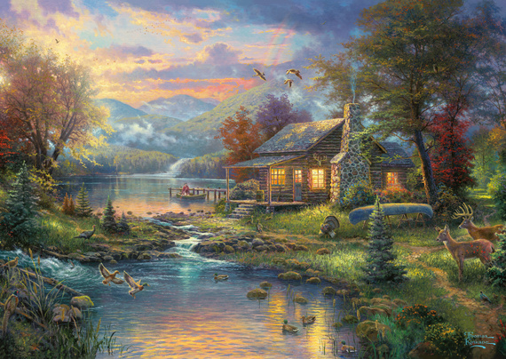 PQ Puzzle 500 el. THOMAS KINKADE Cud natury (puszka)