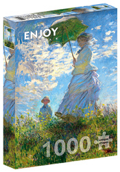 Puzzle 1000 el. Kobieta z parasolem, Claude Monet