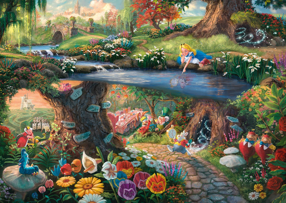 PQ Puzzle 1000 el. THOMAS KINKADE Alicja w Krainie Czarów (Disney)