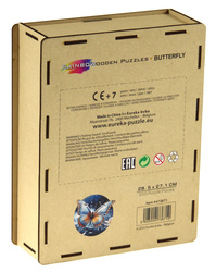 Puzzle drewniane / kolorowe 200 el. - Motyl