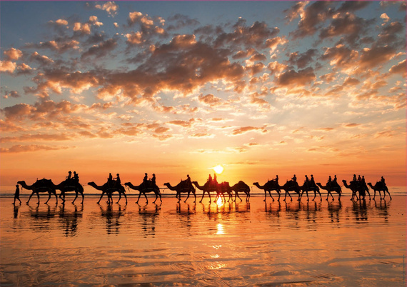Puzzle 1000 el. Zachód słońca na Cable Beach / Australia