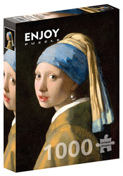 Puzzle 1000 el. Dziewczyna z perłą, Johannes Vermeer