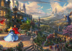PQ Puzzle 1000 el. THOMAS KINKADE Śpiąca Królewna w tańcu (Disney)
