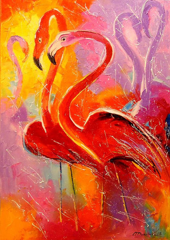 Puzzle 1000 el. Flamingi