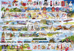 Puzzle 2000 el. Brytyjskie znaki szczególne