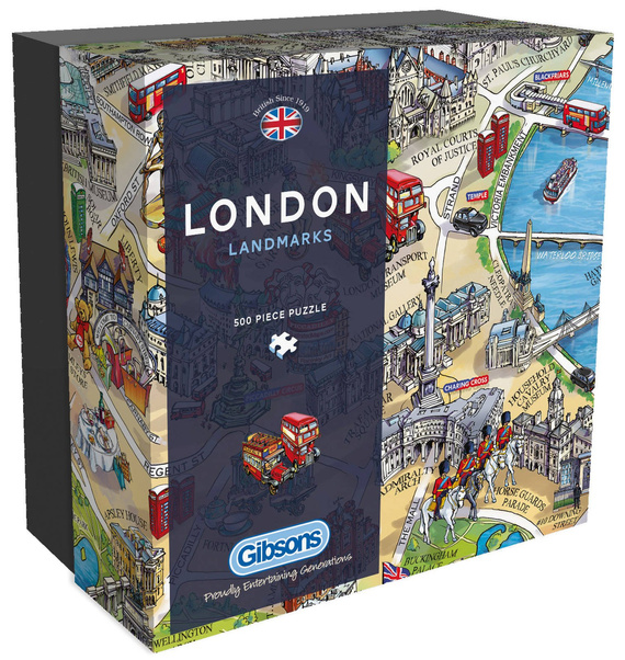 Puzzle 500 el. Zabytki Londynu