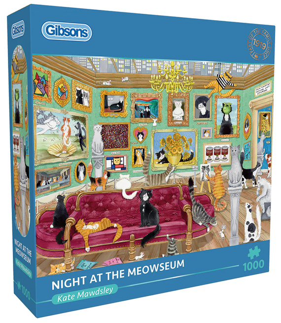 Puzzle 1000 el. Kocia noc w muzeum