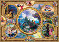 PQ Puzzle 2000 el. THOMAS KINKADE Bohaterowie bajek Disneya (Disney)