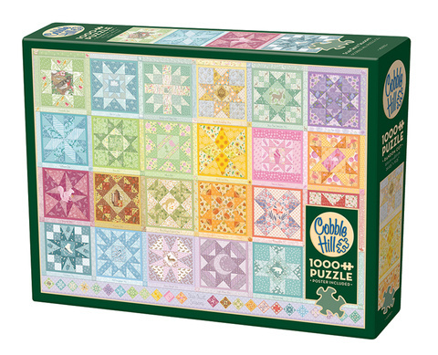Puzzle 1000 el. Patchwork z gwiazdami