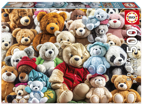 Puzzle 500 el. Pluszowe misie