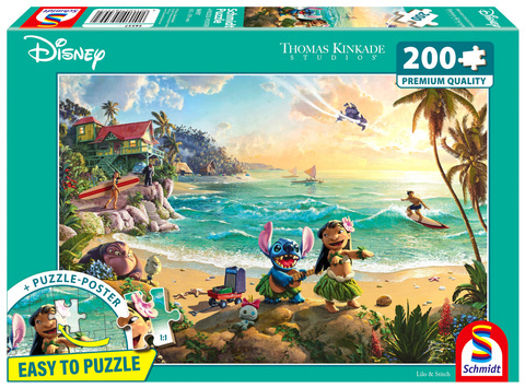 PQ Puzzle 200 el. THOMAS KINKADE Lilo & Stich (Disney)