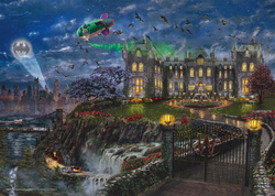 PQ Puzzle 1000 el. THOMAS KINKADE Batman: Rezydencja Bruce'a Wayne'a (DC)