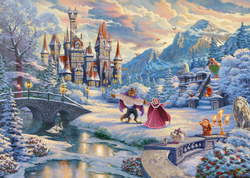 PQ Puzzle 1000 el. T. KINKADE Piękna i Bestia - Zimowe oczarowanie (Disney)