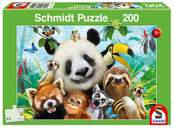 Puzzle 200 el. Wesołe zwierzaki