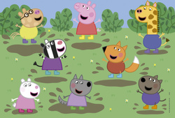 Puzzle 2 x 25 el. Świnka Peppa (drewniane)