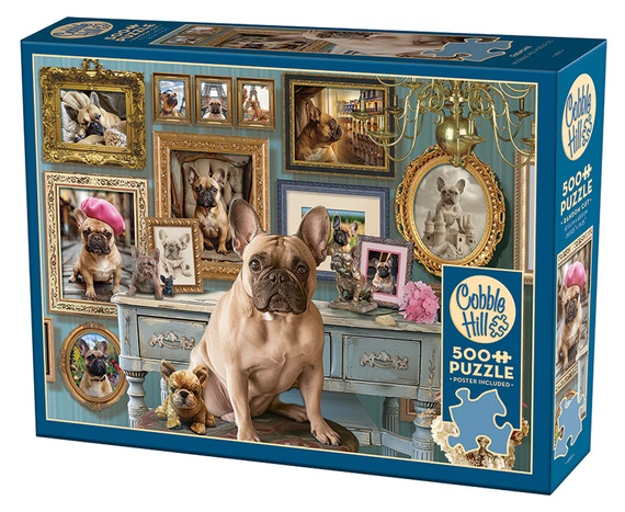 Puzzle 500 el. Buldog francuski