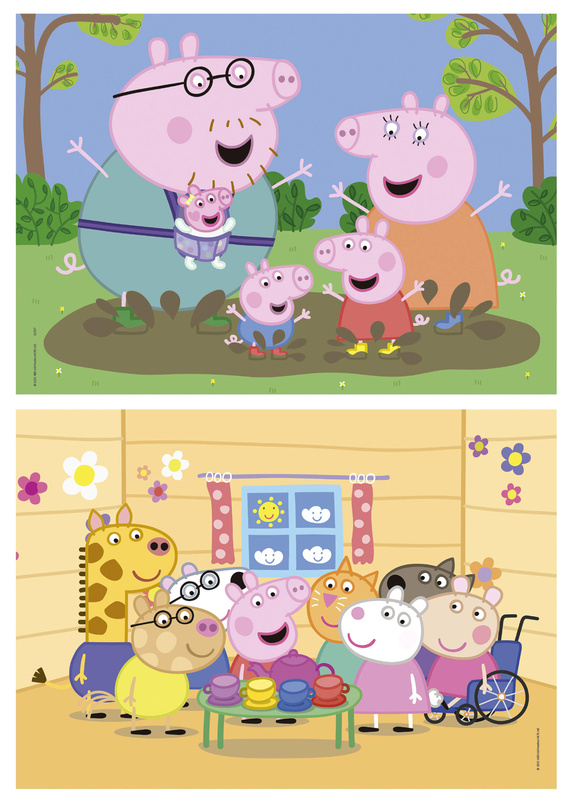 Puzzle 2 x 48 el. Świnka Peppa