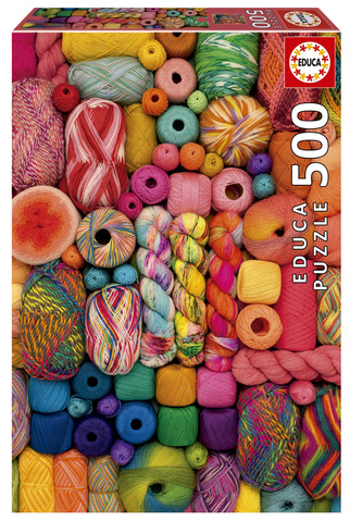 Puzzle 500 el. Kolorowa przędza